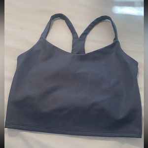 Blue metallic Abercrombie workout tank